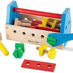 Melissa & Doug Take-Along Tool Kit Wooden Construction Toy (24 pcs)