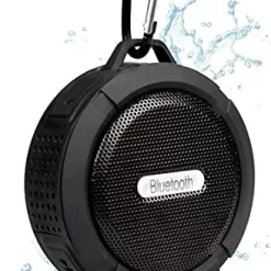 Mini Shower Speakers, IP65 Waterproof Bluetooth Portable Speakers and True Wireless Stereo and Dsp Technology, 6 Hours Playback and Microsd Card, Internal Microphone, Suction Cup, for Pool, Beach