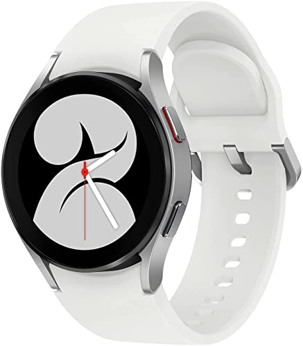 SAMSUNG Galaxy Watch 4 40mm Smartwatch with ECG Monitor Tracker for Health, Fitness, Running, Sleep Cycles, GPS Fall Detection, Bluetooth, US Version, SM-R860NZSAXAA, Silver