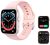 Kimnix Smart Watch, 1.72 in HD Full Touch Screen Smartwatch Pink Fitness Tracker with Call/Text/Heart Rate/Blood Pressure/Sleep Step Tracking, Fitness Watch for Android & iOS, Women Man