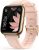 AGPTEK Smart Watch for Women, 1.69″(43mm) Smartwatch for Android and iOS Phones IP68 Waterproof Fitness Tracker Watch Heart Rate Monitor Pedometer Sleep Monitor for Women Pink, LW31