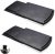 2 Pack Sliding Coffee Maker Tray, 12’’ Countertop Appliance Caddy Slider for Blender Toaster under Carbinet, Black ABS Rolling Out Tray