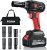 AOBEN 21V Cordless Impact Wrench Powerful Brushless Motor with 1/2″ Square Driver, Max 300 Torque ft-lbs (400N.m), 4.0A Li-ion Battery, 6Pcs Driver Impact Sockets,Fast Charger and Tool Bag