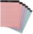 Amazon Basics Wide Ruled 8.5 x 11-Inch Lined Writing Note Pads – 6-Pack (50-sheet Pads), Pink, Orchid & Blue Assorted Colors
