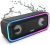 Bluetooth Speaker, DOSS SoundBox Pro+ Wireless Bluetooth Speaker with 24W Impressive Sound, Booming Bass, IPX5 Waterproof, 15Hrs Playtime, Wireless Stereo Pairing, Mixed Colors Lights, 66 FT – Black