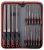 Hi-Spec 16 Piece Metal Hand & Needle Files Tool Set Kit. Large & Small Mini T12 Carbon Steel Flat, Half, Round, Triangle Files. Complete in a Zipper Carry Case