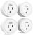 KMC Smart Plug Mini 4-Pack, Wi-Fi Outlets for Smart Home, Remote Control Lights and Devices from Anywhere, No Hub Required, ETL Certified, Works with Alexa and Google Home