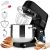KUCCU Stand Mixer, 8.5 Qt 660W, 6-Speed Tilt-Head Food Dough Mixer, Electric Kitchen Mixer with Dough Hook, Flat Beater & Wire Whisk, Mixing Bowl (8.5-QT, Black)