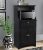 OS Home and Office Coffee Maker Utility Cabinet in Black kitchen microwave cart