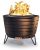 TIKI Brand 25 Inch Stainless Steel Low Smoke Fire Pit – Includes Wood Pack and Cloth Cover