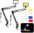 Unicucp 2 Packs 96 LED Dimmable 2400-6800K 97 CRI Video Light 11 Brightness with Clamp Scissor Arm Stand/4 Color Filters for Product Portrait YouTube/TikTok Video Photography